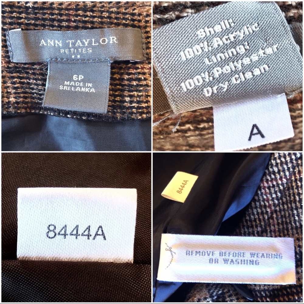 Ann Taylor brown/tan plaid midi pencil skirt 6P - Picture 2 of 8